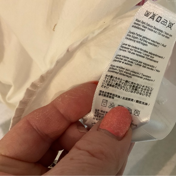 Joules Tailored Shirt with Embroidered Stars Bees, and Polka Dots. - Picture 4 of 5